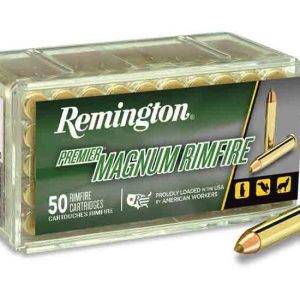 Remington Premier Rimfire .22 Winchester Magnum Rimfire 33 Grain AccuTip-V Brass Cased Rimfire Ammunition 21184