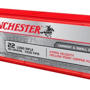 Winchester HYPER SPEED .22 Long Rifle 40 grain Copper Plated Hollow Point Rimfire Ammunition XHV22LR