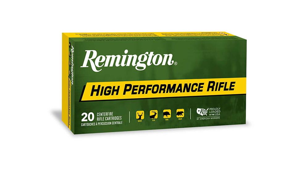 Remington High Performance Rifle .22 Hornet 45 Grain Pointed Soft Point Centerfire Rifle Ammunition 28376