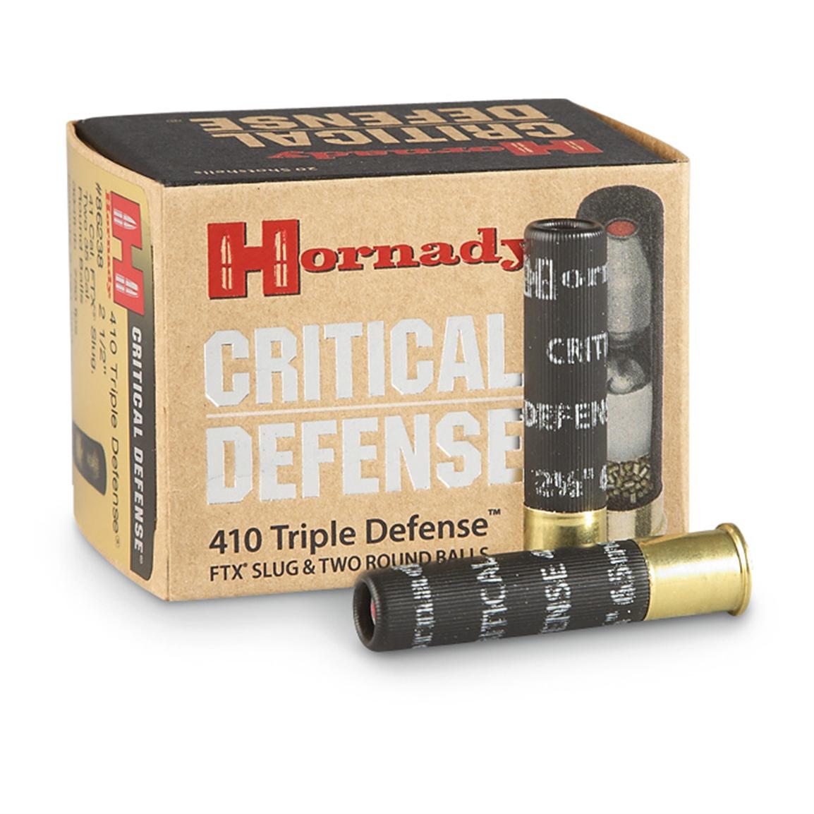 Hornady Triple Defense 410 Bore 2 1/2″ FTX Slug