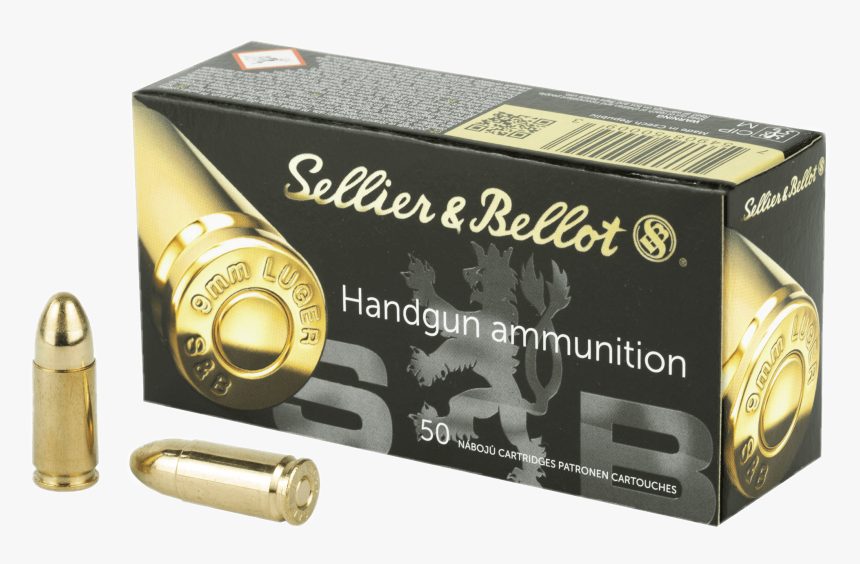 Sellier & Bellot 9mm Luger ammunition 115 Grain FMJ 500 Rds