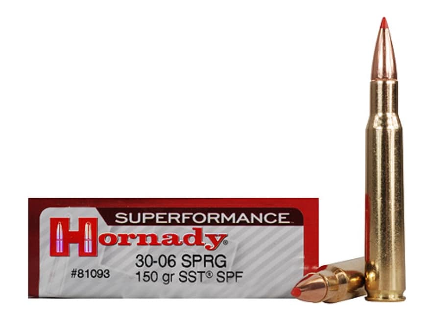 Hornady Superformance SST Ammunition 30-06 Springfield 150 Grain of 500 Rounds