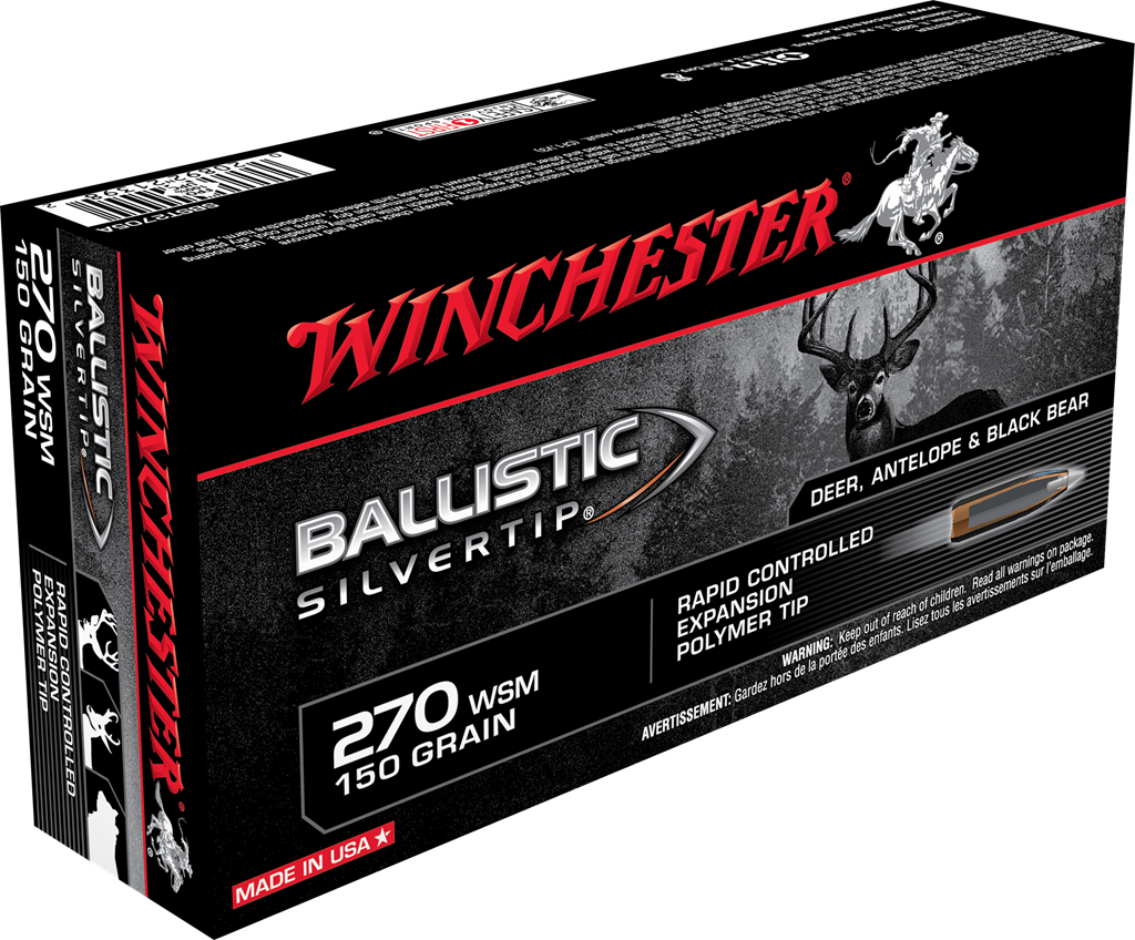 Winchester 270 WSM 150 Grain Ballistic Silvertip
